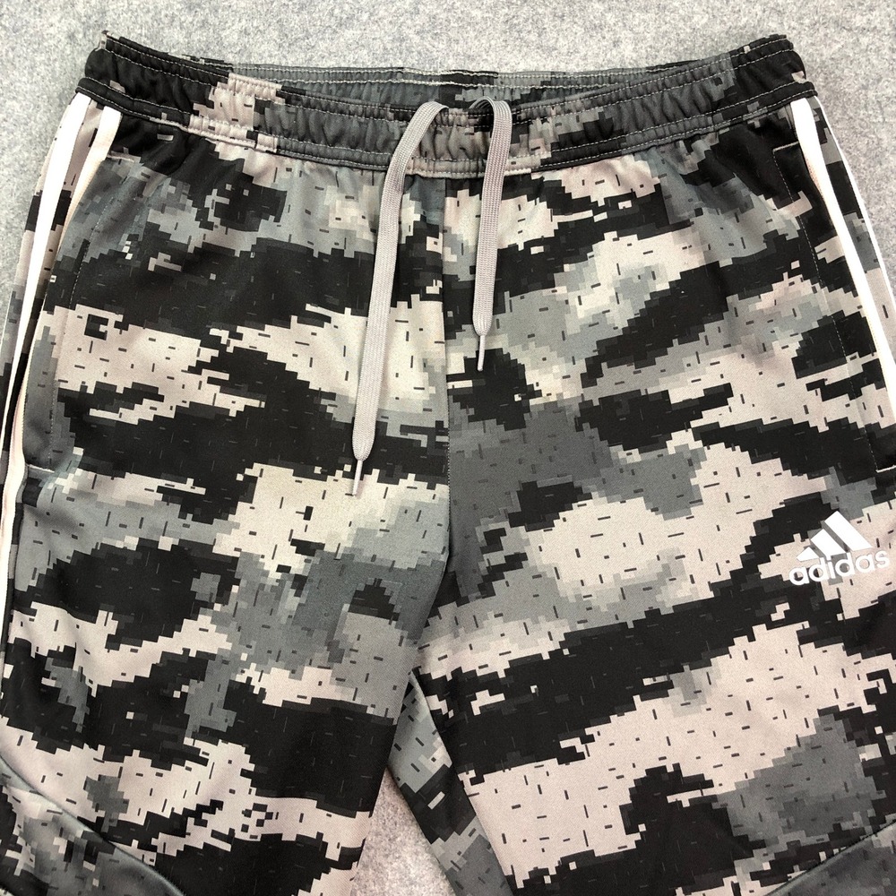 Adidas ClimaCool Mens Pants L Gray Camouflage Digital Athletic Zip Ankles Track - Picture 4 of 14